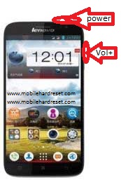 how to hard reset lenovo a850