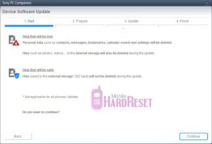 Sony Xperia M C1904 Factory Reset